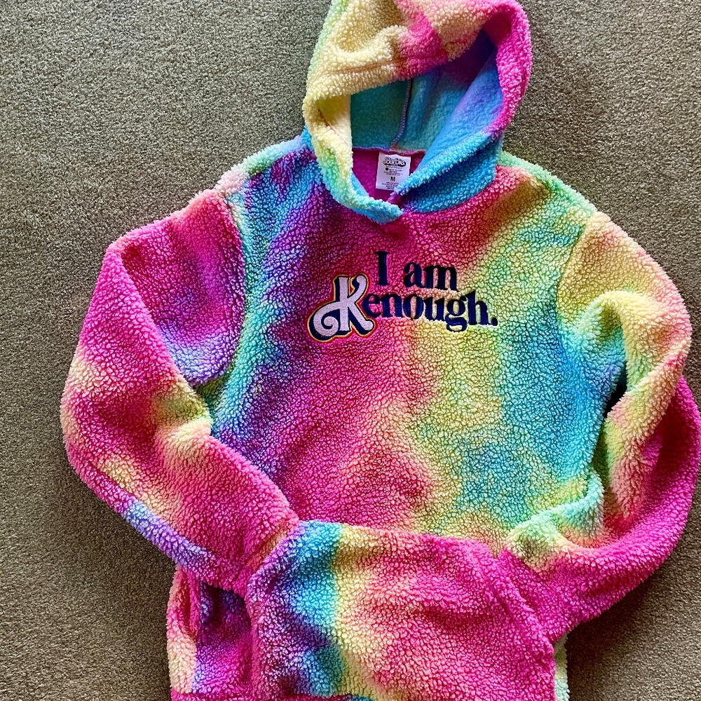 Barbie Movie “I Am Kenough” Sherpa Hoodie, Size M
